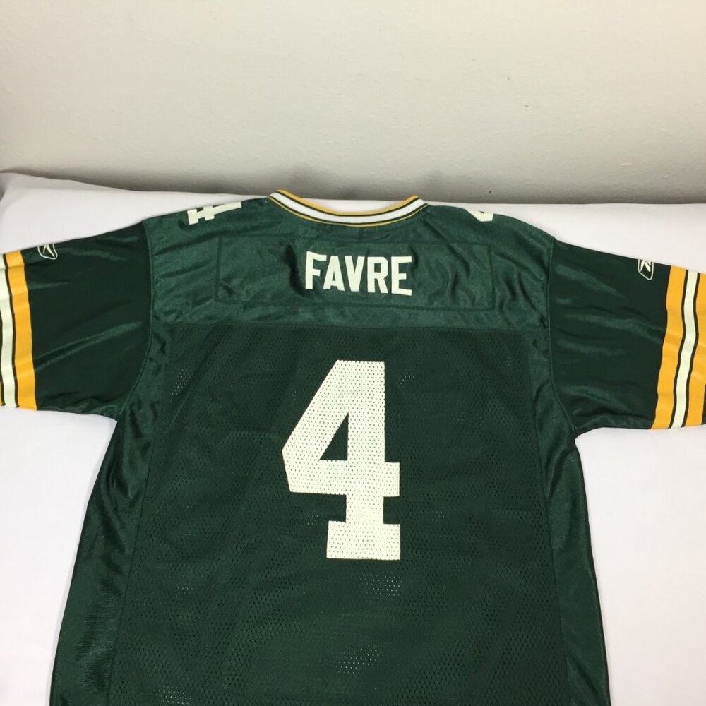 Green Bay Packers Brett Favre NFL Reebok Jersey Youth Size XL